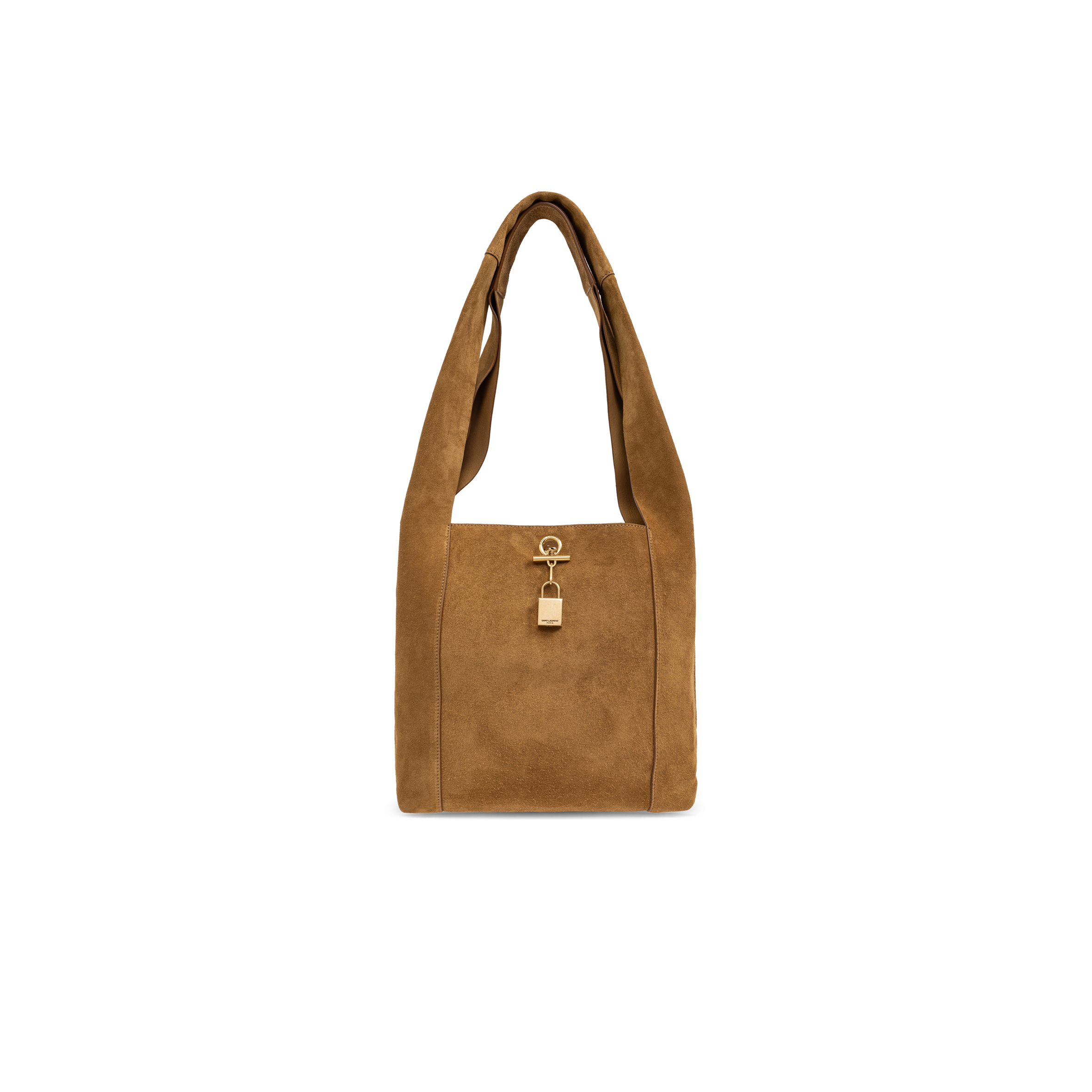 YSL SUEDE HOBO SHOULDER BAG 'BISCUIT BROWN' 773686AAC2F9851 (27*27*8cm)